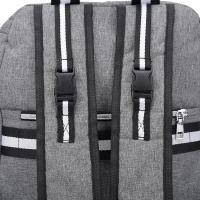 Mochila Casual Unisex USB Cargado Negro Sólido Polyester Bolsa De Viaje Para Hombre/Mujer Estudiante Chico/Chica - details 17