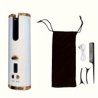 Rizador automático de pelo, 6 ajustes de temperatura y 11 ajustes de temporizador, recargable por USB, rizador automático portátil con apagado automático, apto para viajes. - details 1