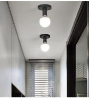 Luz De Techo Negra Minimalista E27 Estilo Nórdico Retro De Hierro Decorativa Para Sala De Estar Dormitorio Baño Cocina Pasillo Y Balcón - details 1