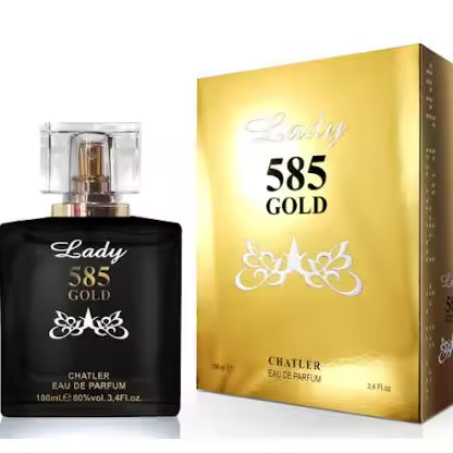 EAU DE PARFUM 585 LADY GOLD EDP 100ML----PERFUMES MUJERES-----MARCA CHATLER-----DURACION SOBRE 8 HORAS - 1