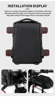 Bolsa De Espejo Para Motocicleta Impermeable De Gran Capacidad Negro Estuche Rígido De Almacenamiento Para Carreras Y Viajes - details 4