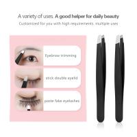 Juego De 4 Pinzas Para Cejas De Acero Inoxidable Eliminador De Vello Facial Y Puntos Negros Kit De Remoción De Splinters Sui - details 2