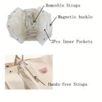 Versatile Canvas Parent Bag - Spacious Diaper & Youngsters Essentials Organizer with Multiple Carry Options, Perfect for Moms on the Go Gl - details 0