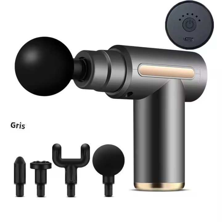 Mini Masajeador Eléctrico DUTRIEUX Para Relajación Muscular Y Fitness Equipo De Masaje Vibratorio With Cabeza De Masaje Rodillo Ideal Para Cuello Y Band - 1
