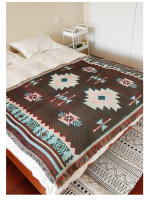 Manta De Terciopelo Para Decoración Del Hogar Y Actividades Al Aire Libre Tema Bohemio Manta De Camas Y Sofá Cubierta De Sofá Material Poliéster/Celulosa Rectangular Geométrico Para Adultos Primavera/Otoño - details 6