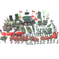 Juego De Armas Para Soldados 290PCS Juguetes Para Niños Decoración De Mesa De Playa Y Escenario Militar Miniaturas De Fábrica China - details 1