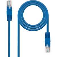 Nanocable Cable de red Ethernet RJ45 Cat.5e UTP AWG24, Azul, latiguillo de 1mts, 10.20.0101-BL - details 1