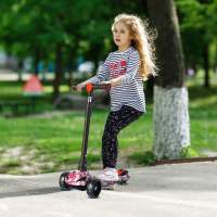 Patinete plegable para niños de 2 a 12 años, Scooter de 3 ruedas con Flash, altura ajustable - details 3