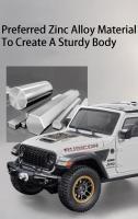 Modelo De Coche Rubicon a Escala 1:18 Con Luz Y Sonido Absorci\u00f3n De Choque Puertas Abiertas 4 Piezas Juguetes De Metal Para Niños - details 1