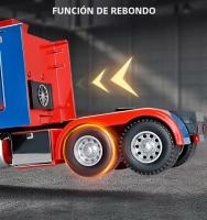 Modelo De Camión Peterbilt 389-Optimus Prime Prototipo 1:24 Con Sonido Y Luz Vehículo De Juguete De Aleación Para Niños - details 6