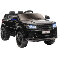 HOMCOM Coche Eléctrico SUV para Niños de 3-6 Años Coche de Batería 12V con 2 Motores Mando a Distancia Faros Bocina Bluetooth Música USB y Apertura de Puerta 3-5 km/h 110x68x52 cm - details 0