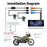 Pantalla Táctil Portátil Para Motocicleta IPX7 Impermeable 7 Pulgadas Con Navegación GPS Android Auto Y Wireless Carplay Resolución 1280x480 - details 20