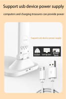 Lámpara De Mesa LED Plegable USB Protección Ocular Para Lectura 3 Colores Regulables Tiempo Fecha Temperatura Carga Luz Nocturna Táctil - details 11