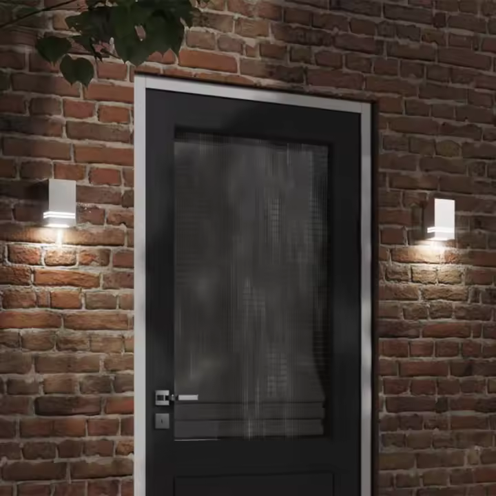 vidaXL Aplique de exterior de acero inoxidable plateado - 1