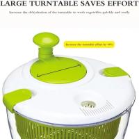 Ensaladera De Frutas Con Secador De Manivela Manual Accesorios De Cocina Ensaladera De Verduras Secadora Centrifuga Alimentos Deshidratadores Cesta De Frutas - details 5