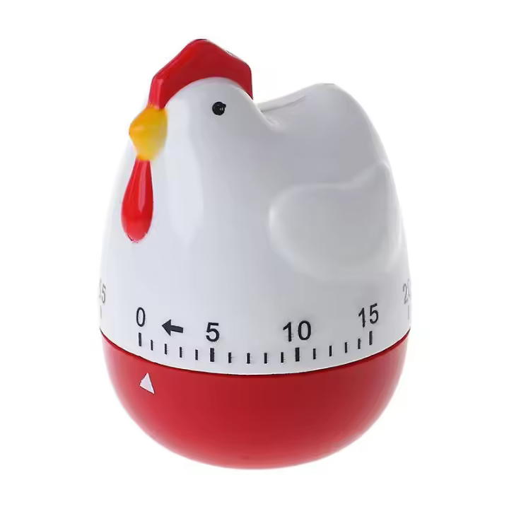 Linda FORMA DE Gallina Cocina temporizador mecánico Reloj de Cuenta regtiva resiva recordorio de Alarma T - 1