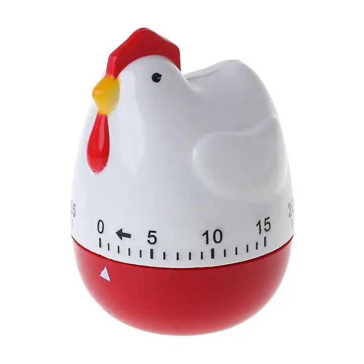 Linda FORMA DE Gallina Cocina temporizador mecánico Reloj de Cuenta regtiva resiva recordorio de Alarma T - 1