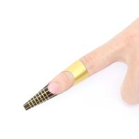 100pcs Guías De Forma Para Arte De Uñas Acrílico UV Gel De Extensión Moldes De Enrollado Para Manicura Y Pintura De Uñas - details 3