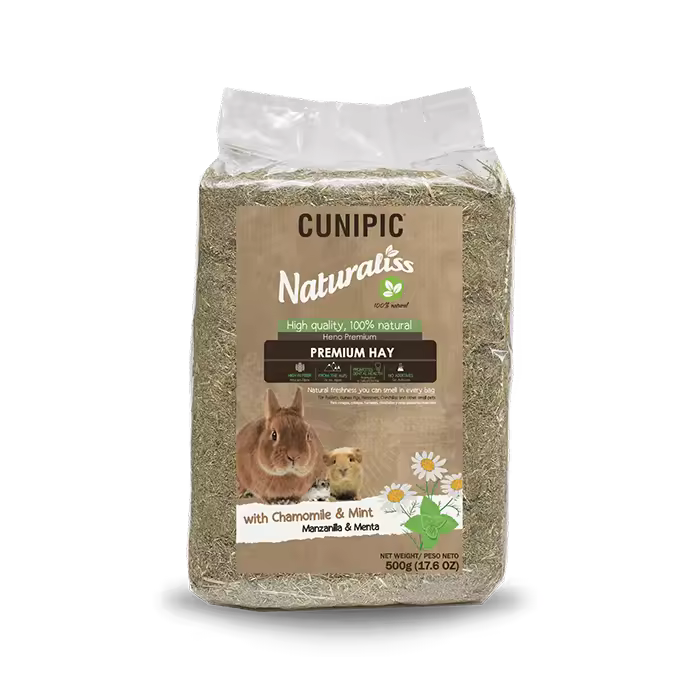 Cunipic Naturaliss heno con manzanilla y menta 500 gr - 1