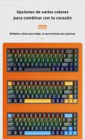 Teclado Mecánico Con Cable K68 Luz Multicolor 10 Tipos Para Juegos Y Oficina Compatible Con Windows Y Apple IOS Sistema - details 6