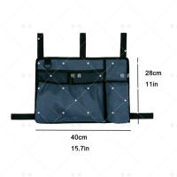 Bolsa de almacenamiento colgante para andador de rehabilitación doméstica con múltiples bolsillos, bolsa colgante para almacenamiento de silla de ruedas - details 0