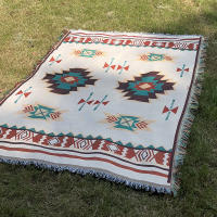 Carpet Bohemio Para Picnic Alfombra De Playa Portátil Para Camping Y Uso Doméstico Tapete De Sofá Tejido Poliéster 100% - details 3