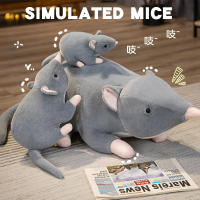 Peluche De Rata De Tela Suave Realista Gris Juguete De Almohada De Ratón Divertido Regalo De Cumpleaños Y Navidad Para Todas Las Edades - details 3