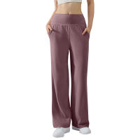 Pantalones De Yoga Para Mujer Cintura Alta Ajustados Con Control De Abdomen Y Levantamiento De Glúteos Pantalones De Fitness Elásticos De Pierna Ancha Para Deporte Y Yoga - details 13