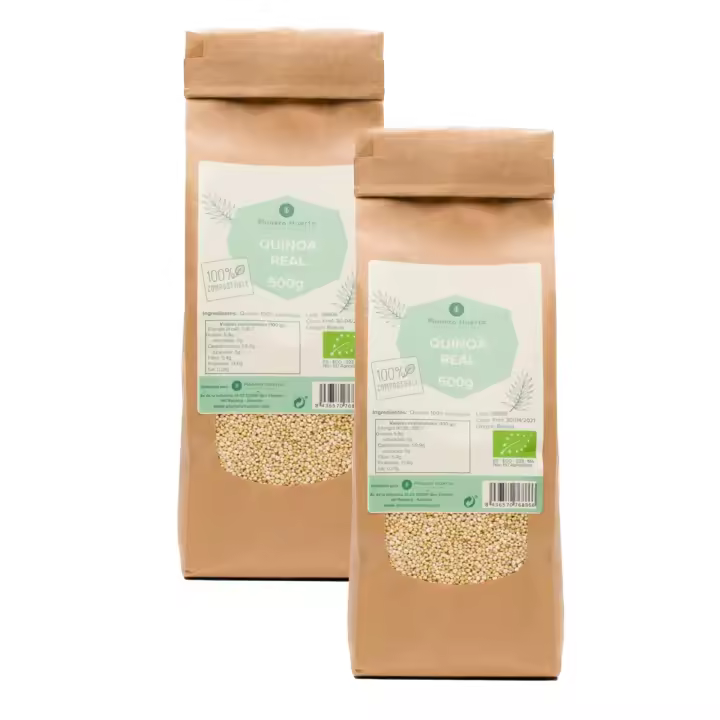 PLANETA HUERTO | Pack 2x Quinoa Real ECO Sin Gluten Semilla Nutritiva Alta en Proteínas y Minerales | Quinoa 500g - 1