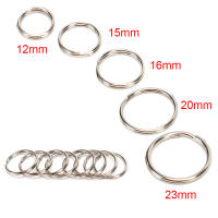 Llavero De Metal En Forma De Círculo Blanco Para DIY 12-23mm Anillo Dividido Accesorios De Porta Llaves Para Joyería Unisex - details 13