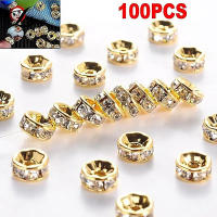 100pcs De 5/7/10mm Discos Redondos De Cristal Con Rhinestone De Acero Inoxidable 316 Para La Fabricación De Joyas Pulsera DIY - details 0