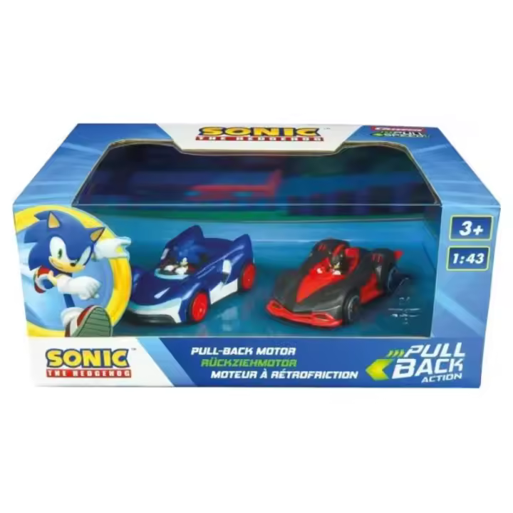 Sonic 2 Coches con Motor Pull Back - Carrera 15813023 - 1