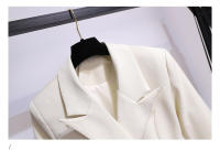 Vestido Traje Nueva 2024 Manga Larga Estilo Coreano En Caqui Blanco O Negro Con Cinturón Plisado Adecuado Para Invierno Ropa Caliente Para Mujer - details 16