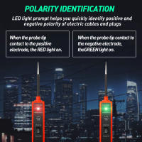 Prueba De Circuito Eléctrico Con Luz De Prueba 6-24V DC Identificador De Continuidad Polarity Automotriz Componente Electrónico - details 4
