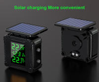 Sistema De Monitoreo De Presión De Neumáticos Para Motocicleta Powstation TPMS Wireless Con Alarma De Temperatura Y Pantalla Colorida Recarga Solar - details 2