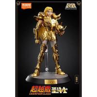 Bloques Originales Blokees Saint Seiya Figura De Acción Anime Modelo Dibujos Animados Para Niños Milo Escorpio Aiolia Leo Aries Mu 15cm DIY Construcción - details 4