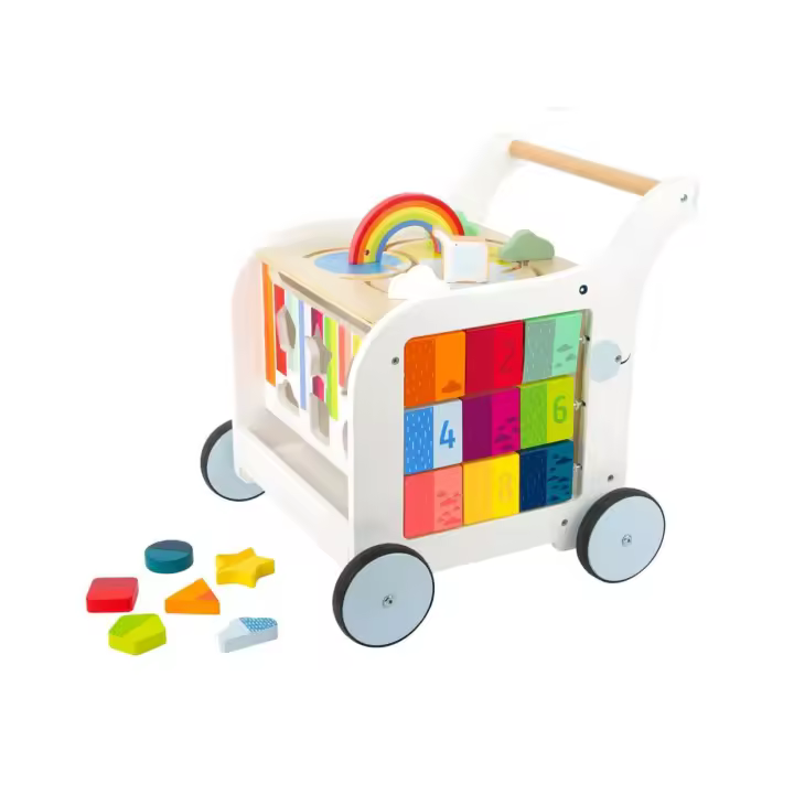 Small Foot Andador Elefante Multifunción para Aprendizaje Temprano con Ruedas Seguras y Almacenamiento Conveniente - 1