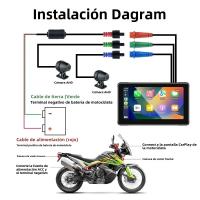 Pantalla Táctil Portátil Para Motocicleta 7 Pulgadas Con Navegación GPS IPX7 Impermeable Soporte Wireless Carplay Y Android Auto - details 39