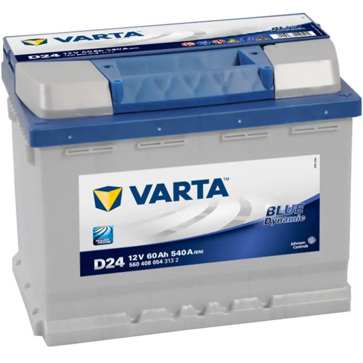 Batería de Coche Varta D24 Blue Dynamic 12V 60Ah - Alta calidad y rendimiento estable a lo largo del tiempo - Envío rápido y seguro - 1