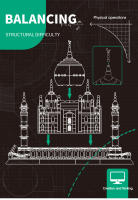 Mini Bricks De Ciudad Taj Mahal Famoso Edificio Micro Modelo De India Bloques Creativos Para Niños Y Adultos Regalo Ideal - details 5