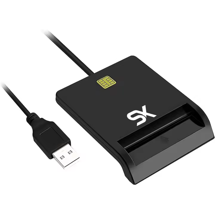 SX SMART Lector de DNI Electrónico, Compatible con Todas Las Tarjetas de Identificación Nacional, Ideal para Transacciones Seguras en Línea, Acceso a Servicios Públicos y Privados, Fácil de Usar y de Instalar - 1