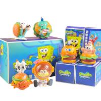 Figuras De SpongeBob SquarePants Delicioso Burger De Cangrejo En Caja Sorpresa Con Patrick Star Squidward Tentacles Juguetes Para Niños - details 0