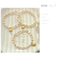Encanto Pulseras elegantes de perlas de agua dulce para mujer, brazalete de acero inoxidable con dije romántico de corazón de amor, el mejor regalo para mujer exagerado para mujer, Gargantilla de cuentas de perlas a la moda Punk Vintage para fiesta - details 11