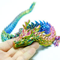 Dragón Chino 3D Imprimido Con Articulaciones Completo Figura De Decoración Para El Hogar Juguete Creativo Coleccionable - details 0