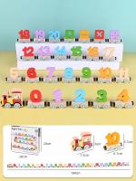 Juguete De Tren De Madera Montessori Para Niños Y niñasEducación Temprana Alfabeto Magnético Conjunto De Tren De Números Para Bebés Juegos De Matemáticas - details 11