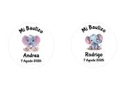 40 Etiquetas adhesivas personalizadas para regalos de bautizo niña niño pegatinas adhesivas personalizadas para regalos de invitados de bautizo 4,5 cm de diámetro - details 0