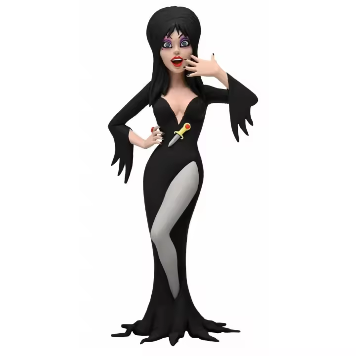NECA TOONY TERRORS FIGURA ELVIRA, EDICIÓN ELVIRA 40 YEARS - 1