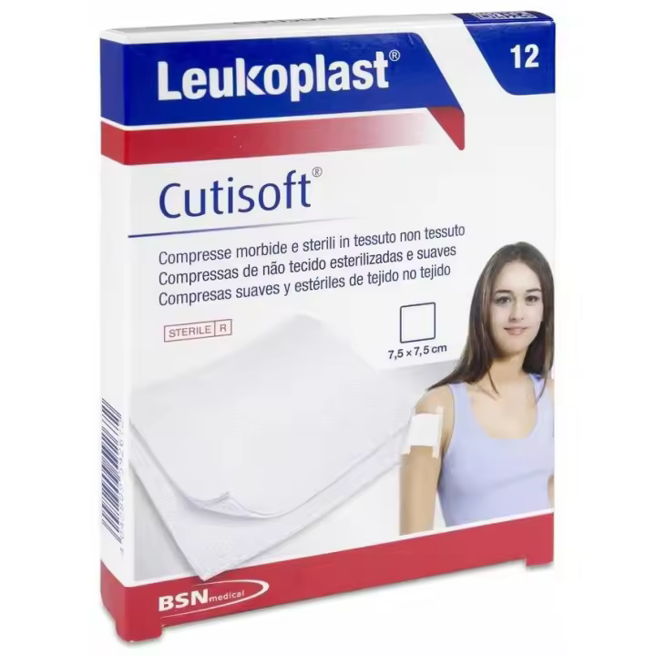 Leukoplast Cutisoft 7,5 Cm X 7,5 Cm, 12 Uds - 1