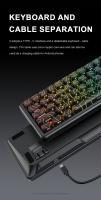 Teclado De Juego Onikuma G67 Switch Magnético 8KHz 0.02mm Sin Ruido Luces De Encendido 67 Teclas Compacto Y Contraídas - details 12