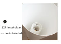 Lámpara De Pared Simple De Aluminio Con Interruptor De Cuerda Negra/Blanca Para Instalación En La Superficie Para Dormitorio Y Sala De Estar Lectura - details 8